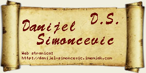 Danijel Simončević vizit kartica